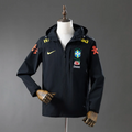 Veste coupe-vent Brésil noir - face avant