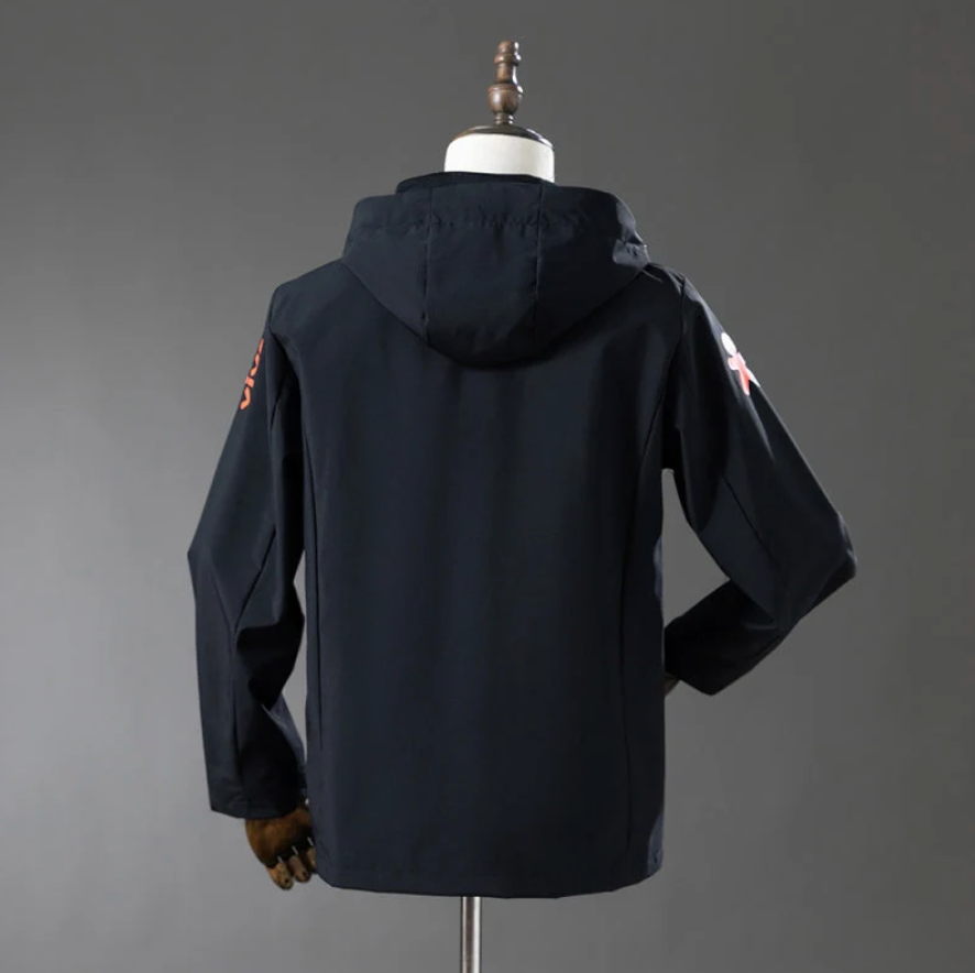 Veste coupe-vent Brésil noir - face arrière