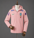 Veste coupe-vent Brésil rose - face avant