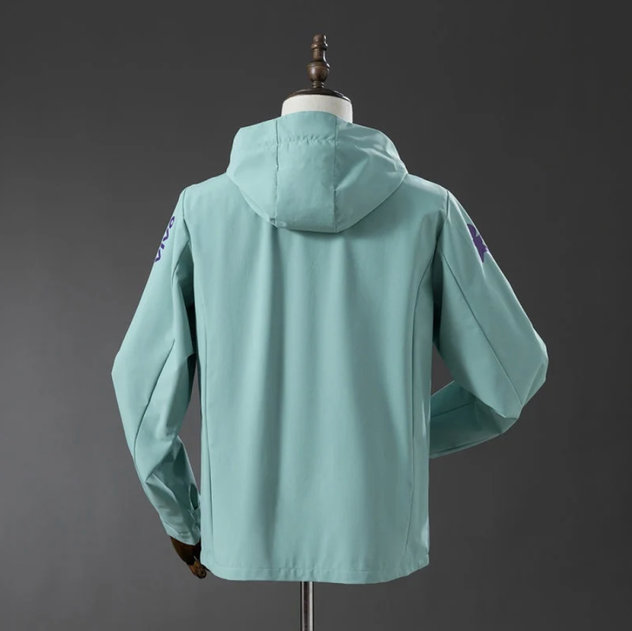 Veste coupe-vent Brésil vert - face arrière