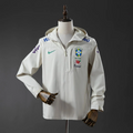 Veste coupe-vent Brésil blanc - face avant