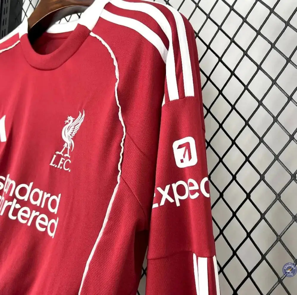 Maillot Liverpool 2025/26 Domicile à manches longues