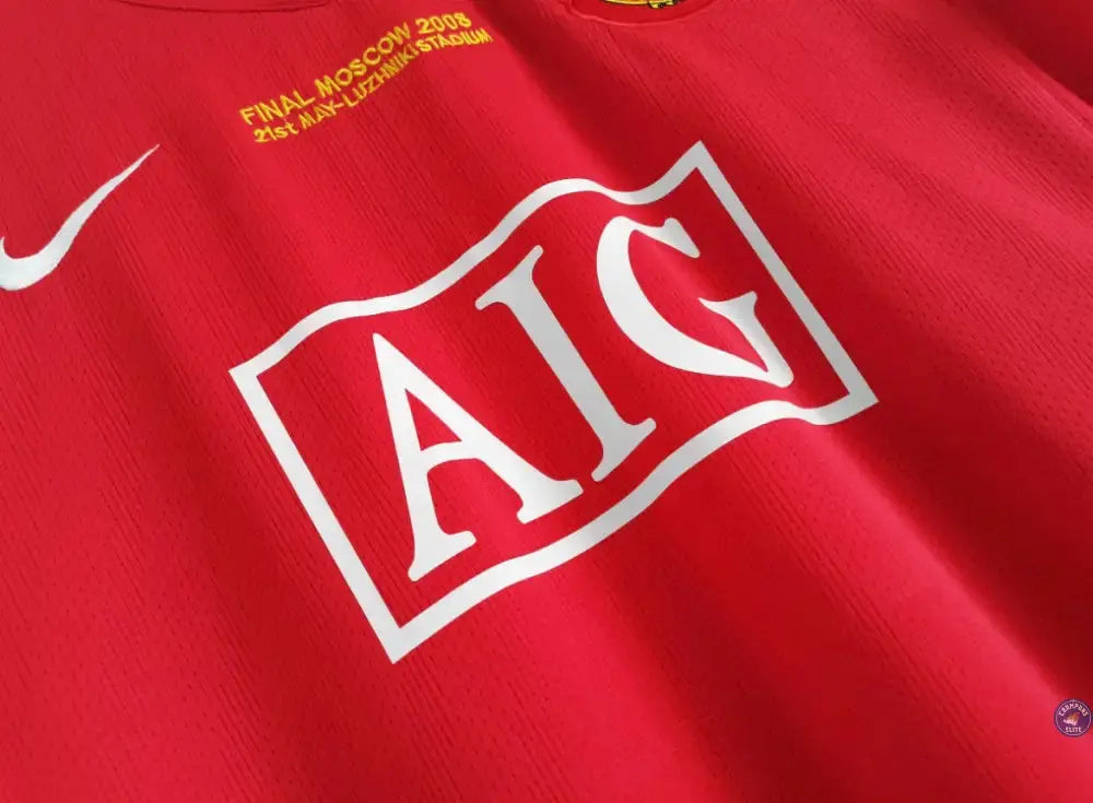 Maillot Manchester United 2007/08 Domicile à manches longues