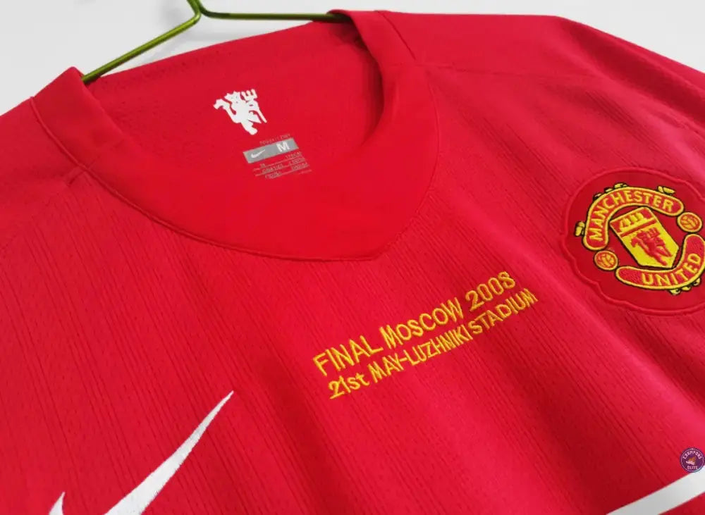 Maillot Manchester United 2007/08 Domicile à manches longues