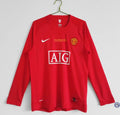 Maillot Manchester United 2007/08 Domicile à manches longues